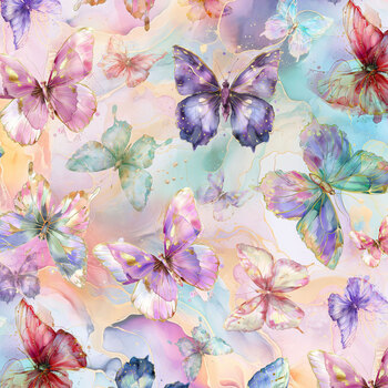 Flourish X5630-135 Pastel by Hoffman Fabrics, Image