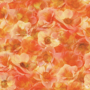 Flourish X5629-224 Poppy by Hoffman Fabrics, Image