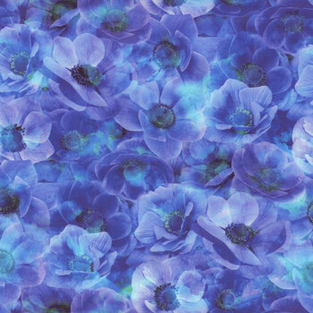 Flourish X5629-17 Cobalt by Hoffman Fabrics, Image