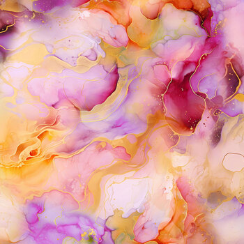 Flourish X5628-151 Sunset by Hoffman Fabrics, Image