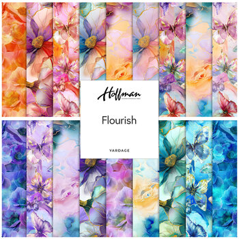 Flourish  Yardage by Hoffman Fabrics, Image
