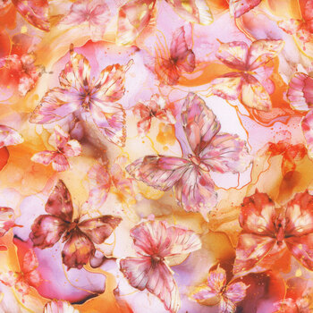 Flourish X5630-314 Sherbet by Hoffman Fabrics, Image