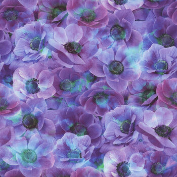 Flourish X5629-558 Lupine by Hoffman Fabrics, Image
