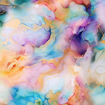 Flourish X5628-130 Multi by Hoffman Fabrics, Image