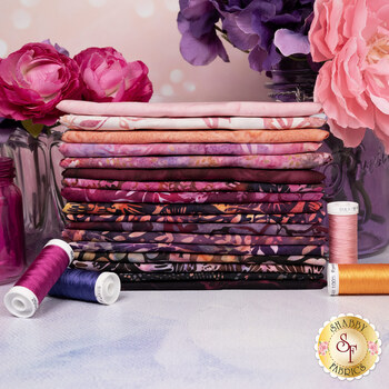 Bali Batiks Huckleberry Haven  Fat Quarter Bundle Hoffman Fabrics, Image