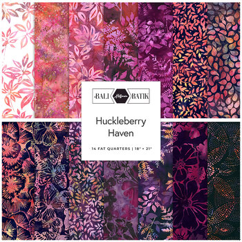 Bali Batiks - Huckleberry Haven  14 FQ Set by Hoffman Fabrics, Image