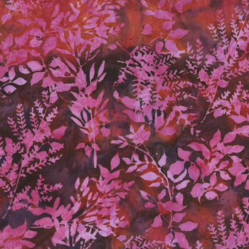 Bali Batiks - Huckleberry Haven X2627-12 Pink by Hoffman Fabrics, Image