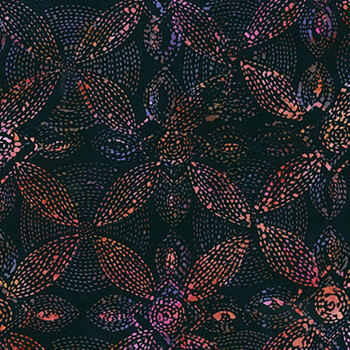 Bali Batiks - Huckleberry Haven X2626-251 Kashmir by Hoffman Fabrics, Image