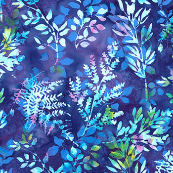Dandelions at Dusk X2627-694 Wildflower by Hoffman Fabrics, Image