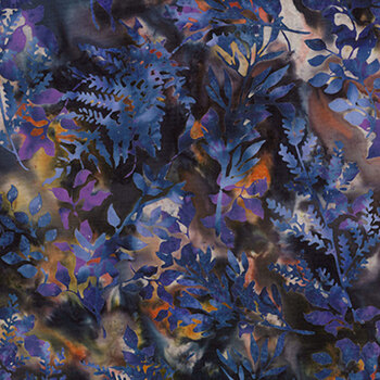 Dandelions at Dusk X2627-658 Electric Purple by Hoffman Fabrics, Image