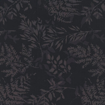 Dandelions at Dusk X2627-494 Raven by Hoffman Fabrics, Image