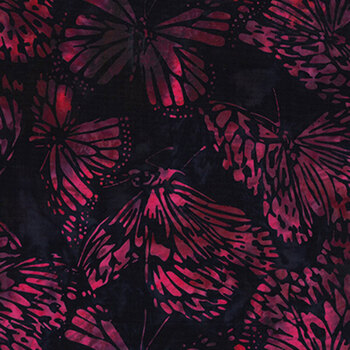 Bali Batiks - Lovestitch X2639-711 Deep Fuchsia by Hoffman Fabrics, Image