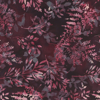Bali Batiks - Lovestitch X2627-38 Burgundy by Hoffman Fabrics, Image
