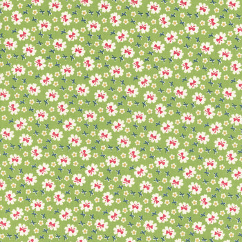 Farmer's Daughter C17166-THYME Bows by Lori Holt for Riley Blake Designs, Image