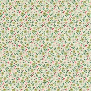 Farmer's Daughter C17171-SAGE Floral by Lori Holt for Riley Blake Designs, Image