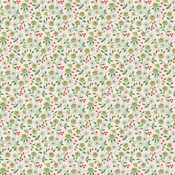 Farmer's Daughter C17171-SAGE Floral by Lori Holt for Riley Blake Designs, Image