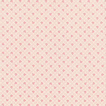Farmer's Daughter C17188-CORAL Cherries Background by Lori Holt for Riley Blake Designs, Image