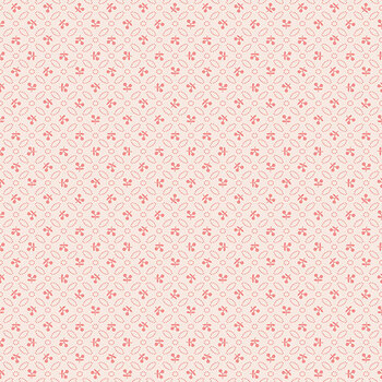 Farmer's Daughter C17188-CORAL Cherries Background by Lori Holt for Riley Blake Designs, Image