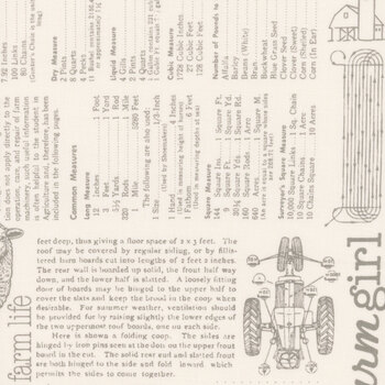 Farmer's Daughter C17190-RUSTIC Farm Life Background by Lori Holt for Riley Blake Designs, Image