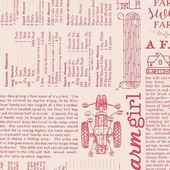 Farmer's Daughter C17190-TEAROSE Farm Life Background by Lori Holt for Riley Blake Designs, Image
