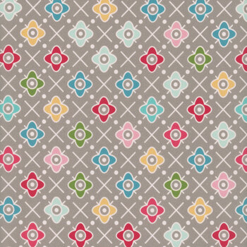 Farmer's Daughter 108" Wide WB17195-RUSTIC Flower Patch by Lori Holt for Riley Blake Designs, Image