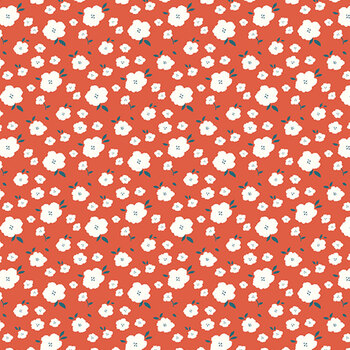 Serendipity 2 C17304-ORANGE Flower Bed by Minki Kim for Riley Blake Designs, Image
