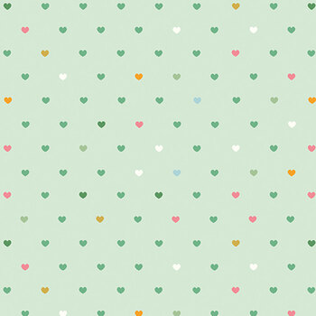 Serendipity 2 C17305-MINT Hearts by Minki Kim for Riley Blake Designs, Image
