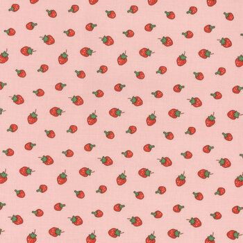 Serendipity 2 C17302-PINK Strawberries by Minki Kim for Riley Blake Designs, Image