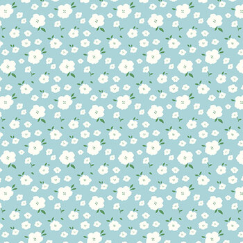 Serendipity 2 C17304-POWDER Flower Bed by Minki Kim for Riley Blake Designs, Image