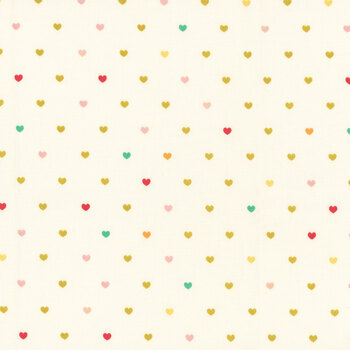 Serendipity 2 C17305-CREAM Hearts by Minki Kim for Riley Blake Designs, Image