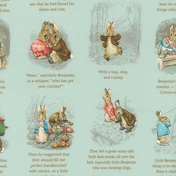 Peter Rabbit™ and Benjamin Bunny™ CD17252-BLUE Story Time by Riley Blake Designs, Image