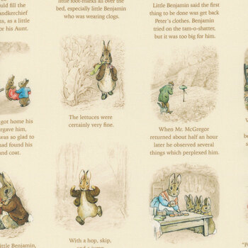 Peter Rabbit™ and Benjamin Bunny™ CD17252-CREAM Story Time by Riley Blake Designs, Image