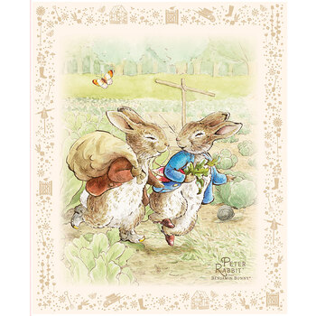 Peter Rabbit™ and Benjamin Bunny™ PD17255-PANEL Bunny Panel by Riley Blake Designs, Image