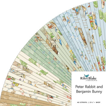 Peter Rabbit™ and Benjamin Bunny™  2-1/2” Rolie Polie by Riley Blake Designs, Image