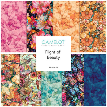 Flight of Beauty  Yardage by Peggy Collins for Camelot Fabrics, Image