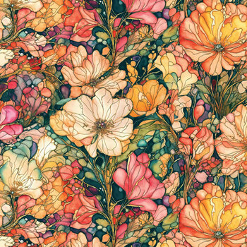 Flight of Beauty 16240404-01 Multi by Peggy Collins for Camelot Fabrics, Image
