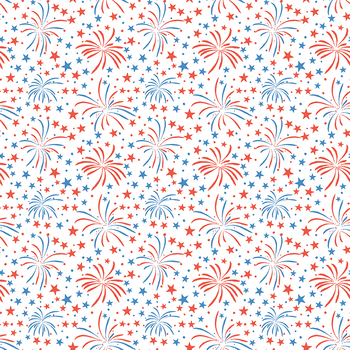 Firecracker C17201-WHITE Fireworks by My Mind's Eye for Riley Blake Designs, Image