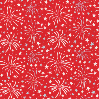 Firecracker C17201-REDHEN Fireworks by My Mind's Eye for Riley Blake Designs, Image
