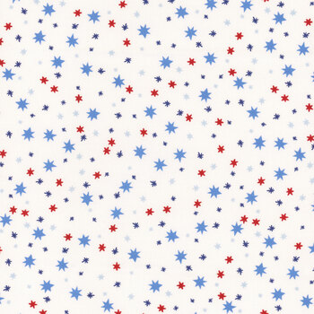 Firecracker C17204-WHITE Stars by My Mind's Eye for Riley Blake Designs, Image
