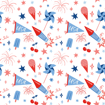 Firecracker C17200-WHITE Main by My Mind's Eye for Riley Blake Designs, Image
