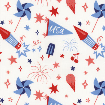 Firecracker C17200-WHITE Main by My Mind's Eye for Riley Blake Designs, Image