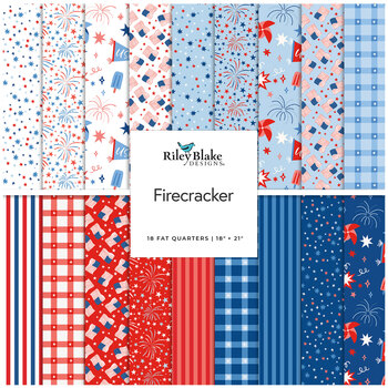 Firecracker  18 FQ Set by My Mind's Eye for Riley Blake Designs, Image