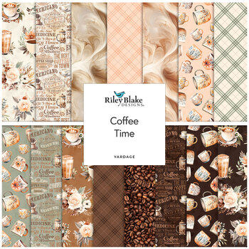 Coffee Time  Yardage by Riley Blake Designs, Image