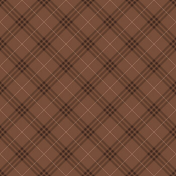 Coffee Time C17133-BROWN Plaid by Riley Blake Designs, Image