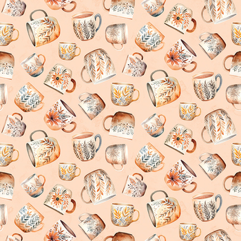Coffee Time CD17131-SHELL Coffee Mugs by Riley Blake Designs, Image