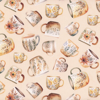 Coffee Time CD17131-SHELL Coffee Mugs by Riley Blake Designs, Image