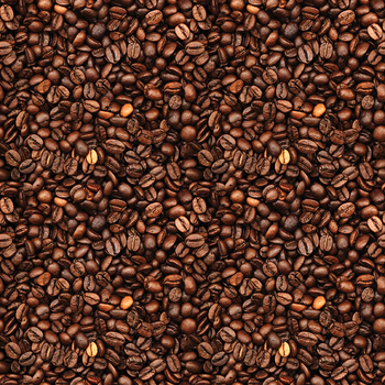 Coffee Time CD17135-BROWN Coffee Beans by Riley Blake Designs, Image