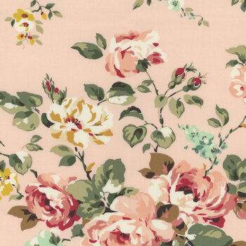 Rose & Violet's Bouquet des Fleurs C17290-BLUSH Bouquet by Miss Rose Sister Violet for Riley Blake Designs, Image