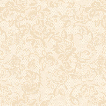 Rose & Violet's Bouquet des Fleurs C17292-CREAM Lace by Miss Rose Sister Violet for Riley Blake Designs, Image