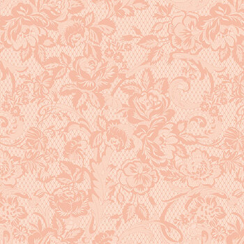 Rose & Violet's Bouquet des Fleurs C17292-BLUSH Lace by Miss Rose Sister Violet for Riley Blake Designs, Image